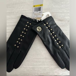 Michael Kors Black Studded Tech Gloves NWT